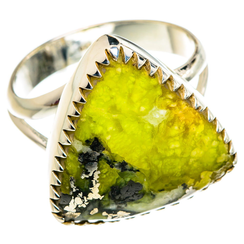 African Green Opal Rings handcrafted by Ana Silver Co - RING80638