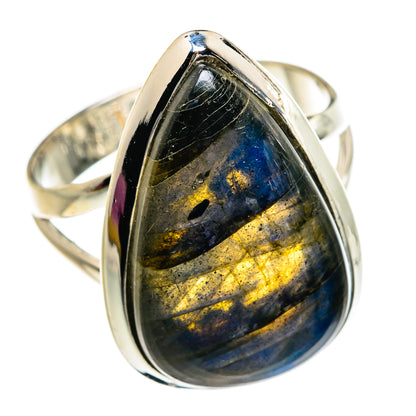 Labradorite Rings handcrafted by Ana Silver Co - RING80639