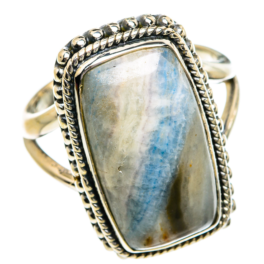 Blue Scheelite Rings handcrafted by Ana Silver Co - RING80641