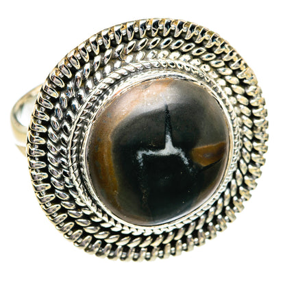 Septarian Geode Rings handcrafted by Ana Silver Co - RING80648 - Photo 2