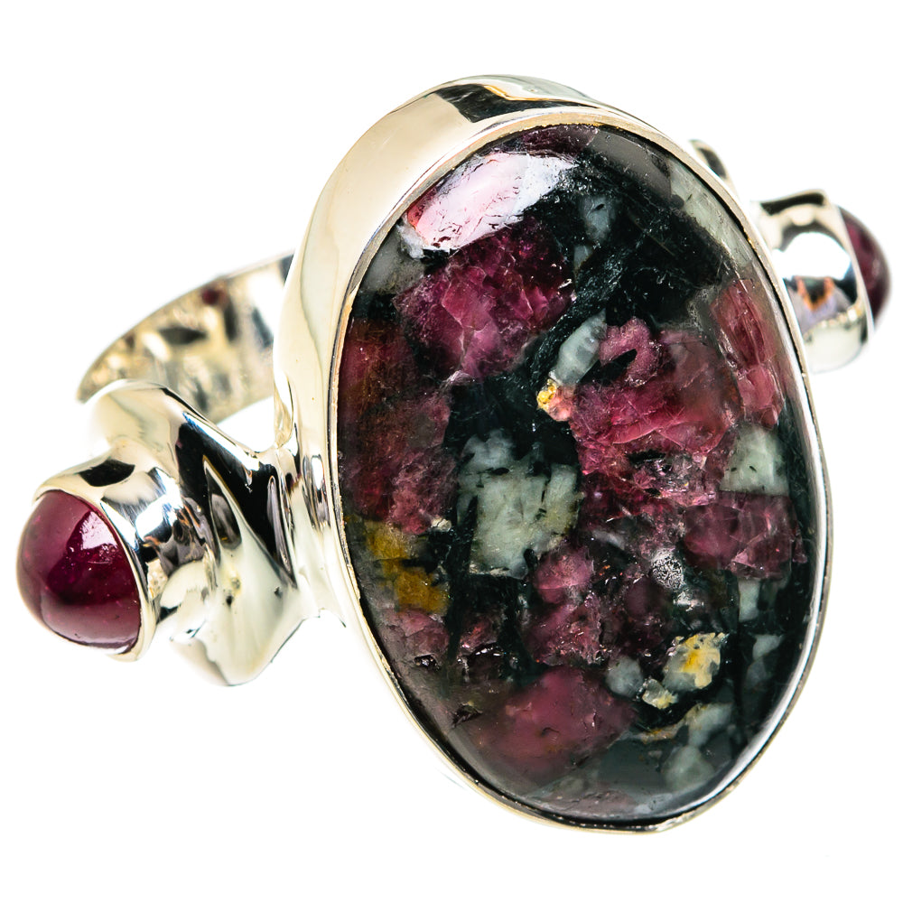Russian Eudialyte Rings handcrafted by Ana Silver Co - RING80657