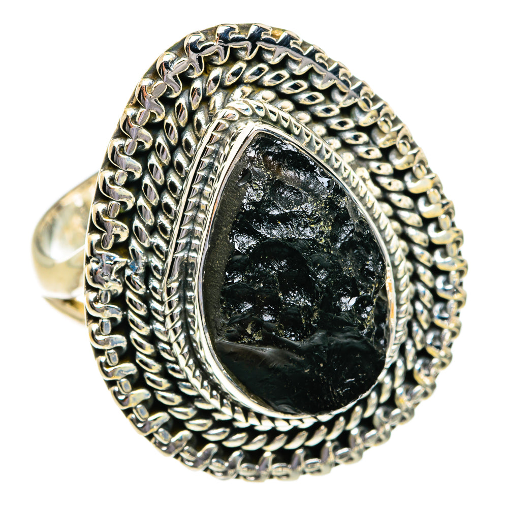 Tektite Rings handcrafted by Ana Silver Co - RING80661 - Photo 2