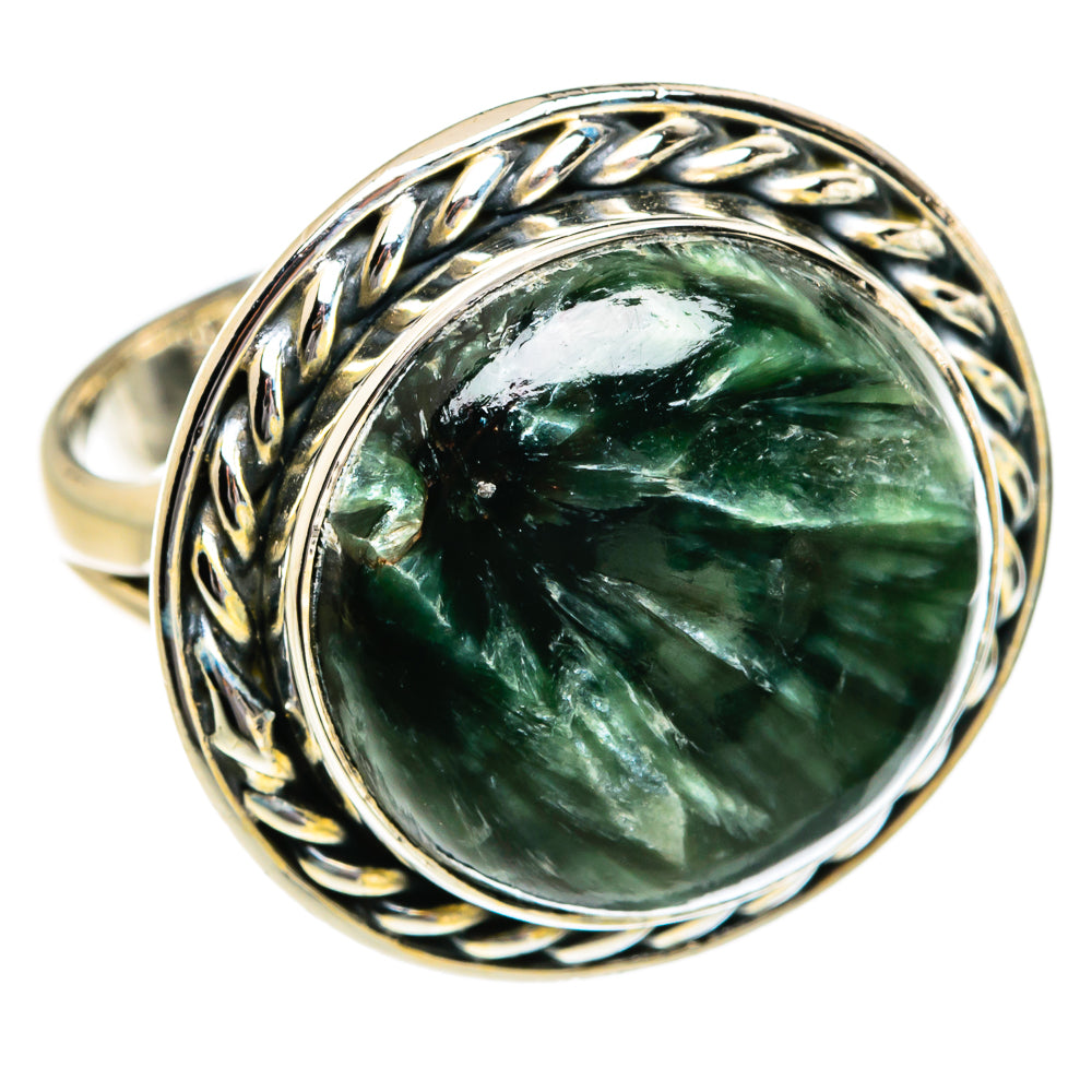 Seraphinite Rings handcrafted by Ana Silver Co - RING80706