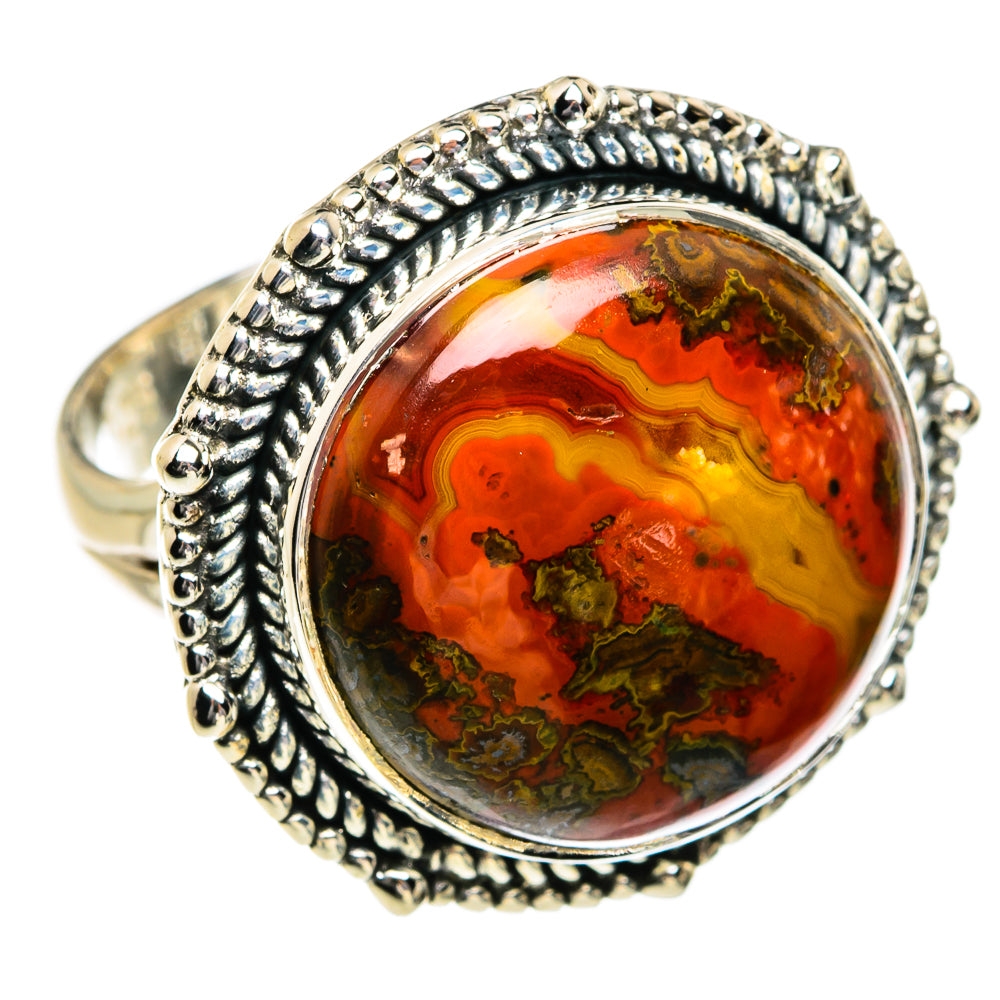 Moroccan Agate Rings handcrafted by Ana Silver Co - RING80708