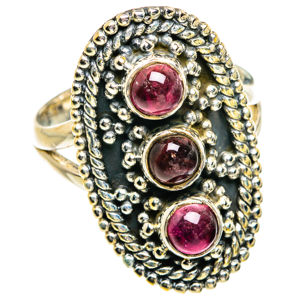 Pink Tourmaline Rings handcrafted by Ana Silver Co - RING80712
