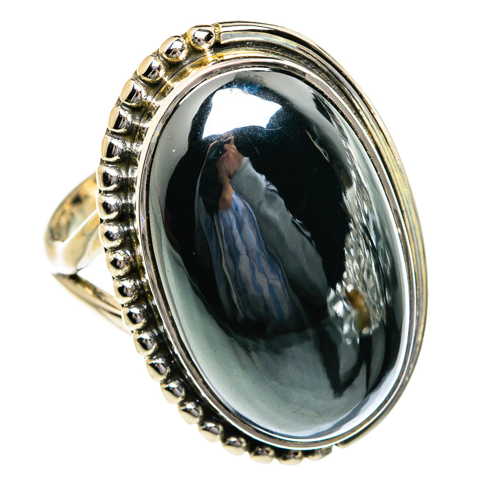 Hematite Rings handcrafted by Ana Silver Co - RING80723