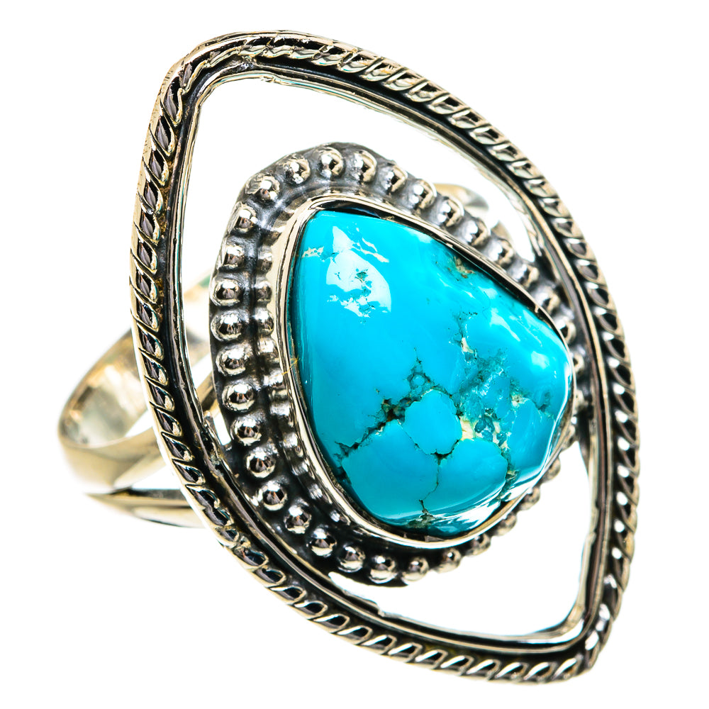 Tibetan Turquoise Rings handcrafted by Ana Silver Co - RING80727