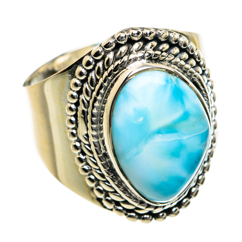 Larimar Rings handcrafted by Ana Silver Co - RING80729
