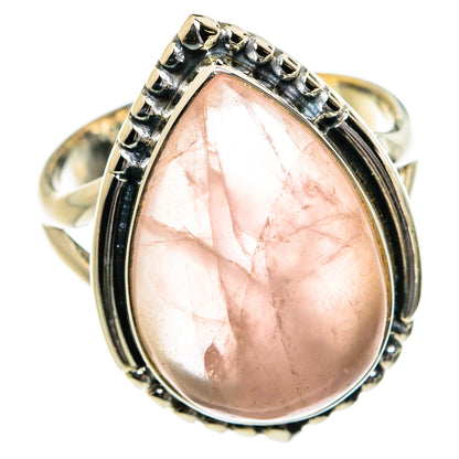 Rose Quartz Rings handcrafted by Ana Silver Co - RING80736