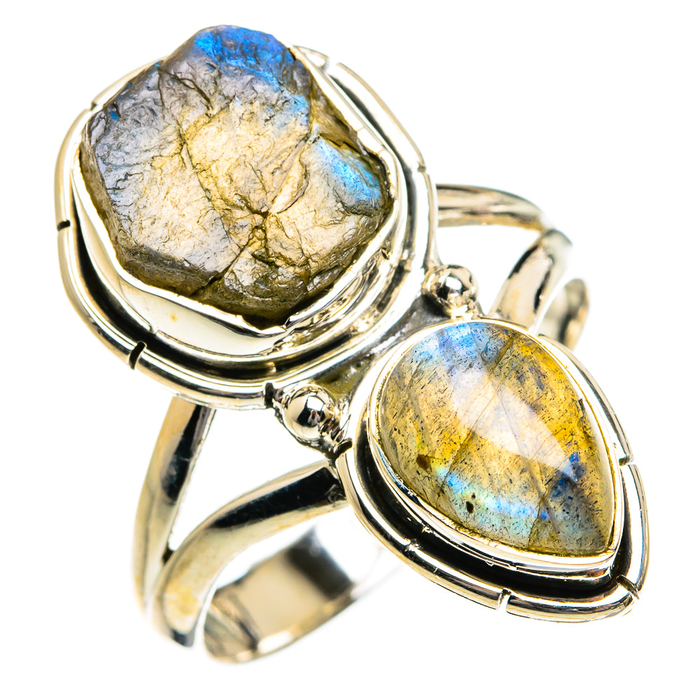 Labradorite Rings handcrafted by Ana Silver Co - RING80752