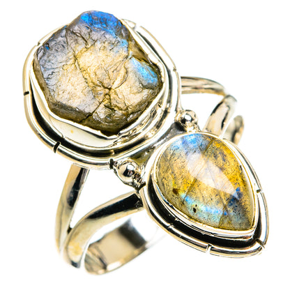 Labradorite Rings handcrafted by Ana Silver Co - RING80752