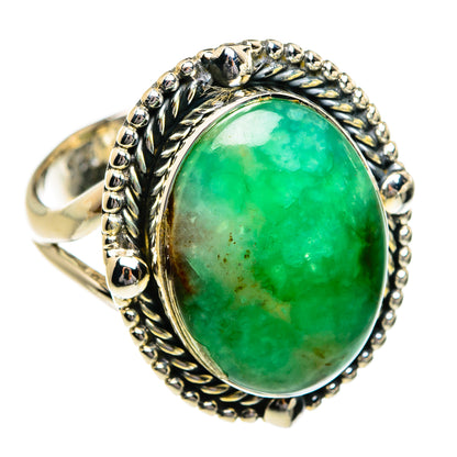Chrysoprase Rings handcrafted by Ana Silver Co - RING80759