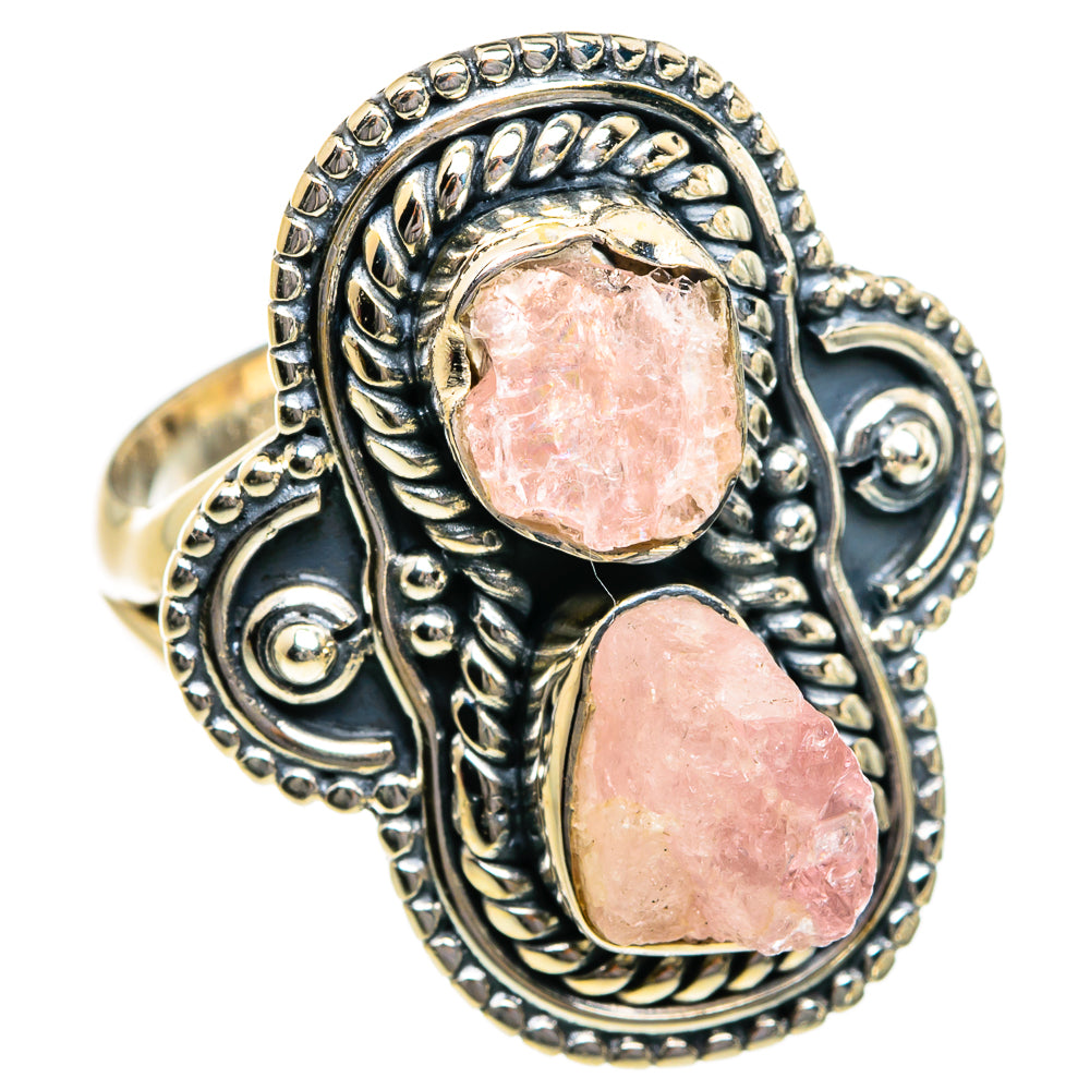 Rose Quartz Rings handcrafted by Ana Silver Co - RING80763