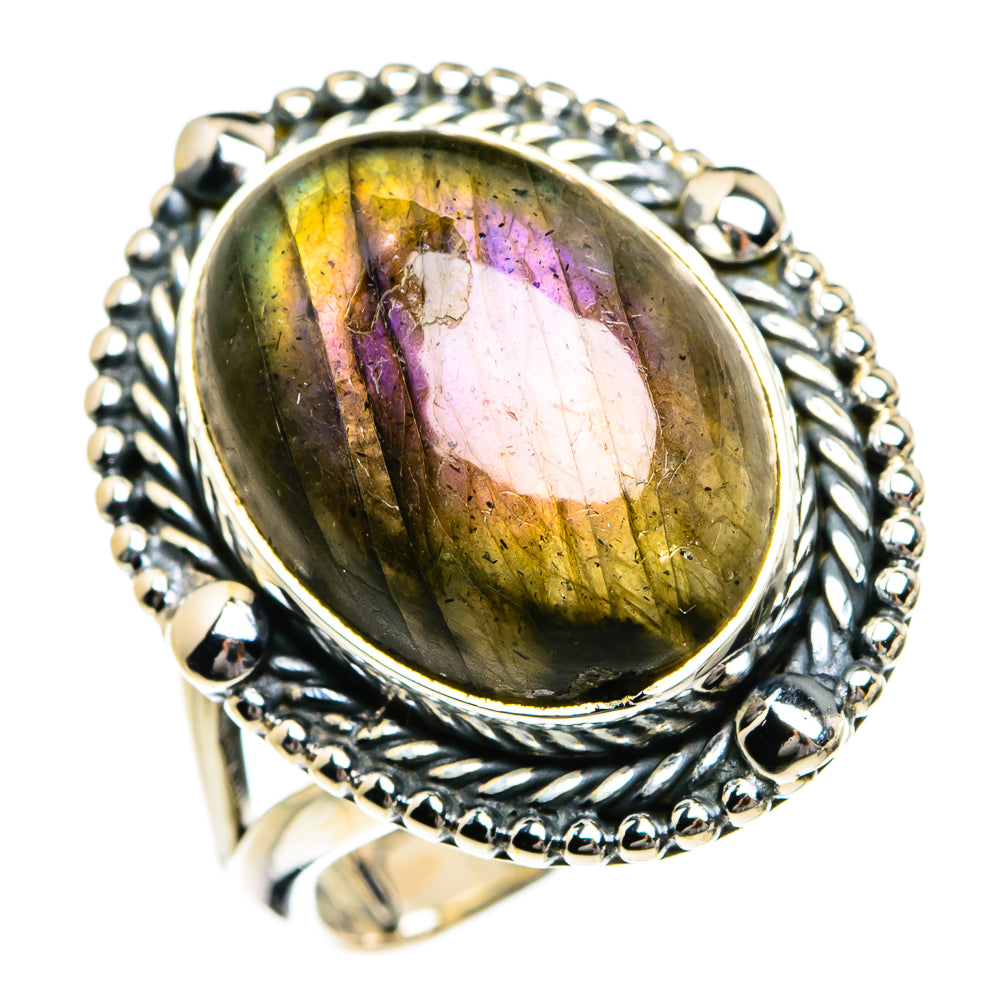 Labradorite Rings handcrafted by Ana Silver Co - RING80767