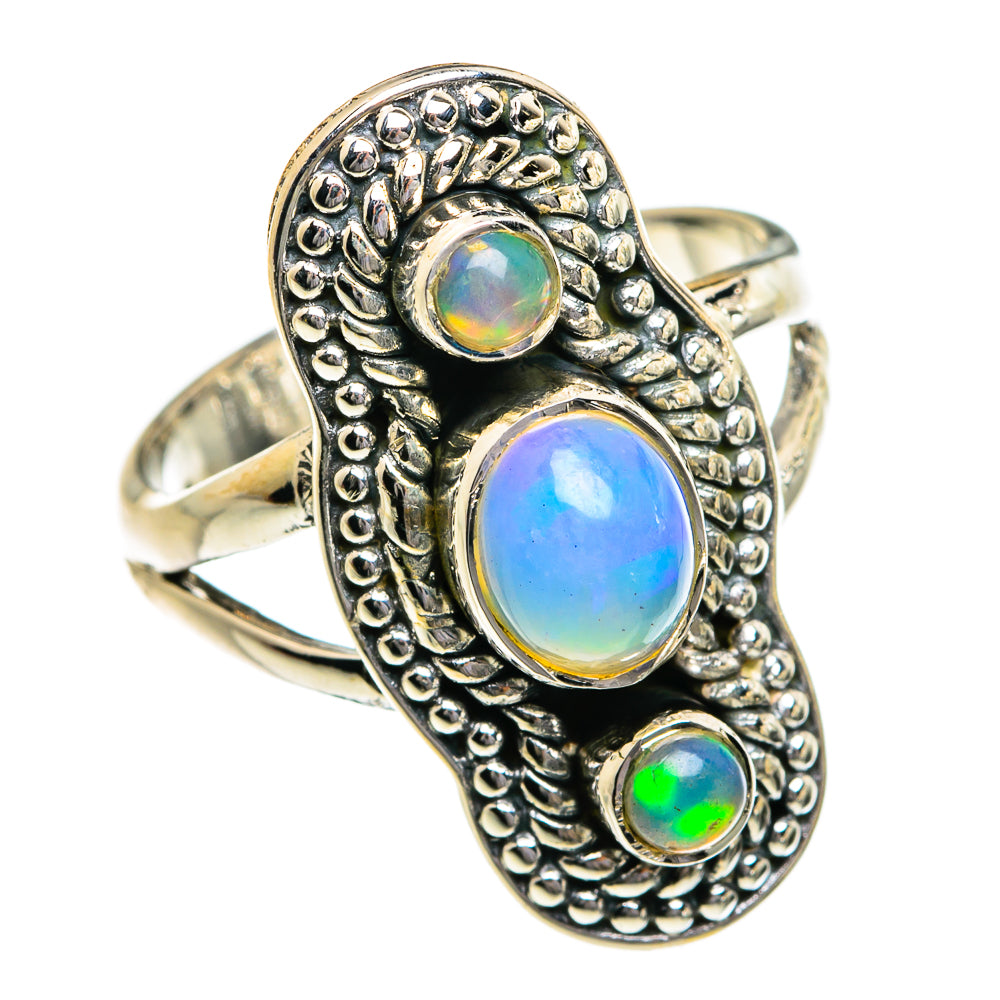 Ethiopian Opal Rings handcrafted by Ana Silver Co - RING80770