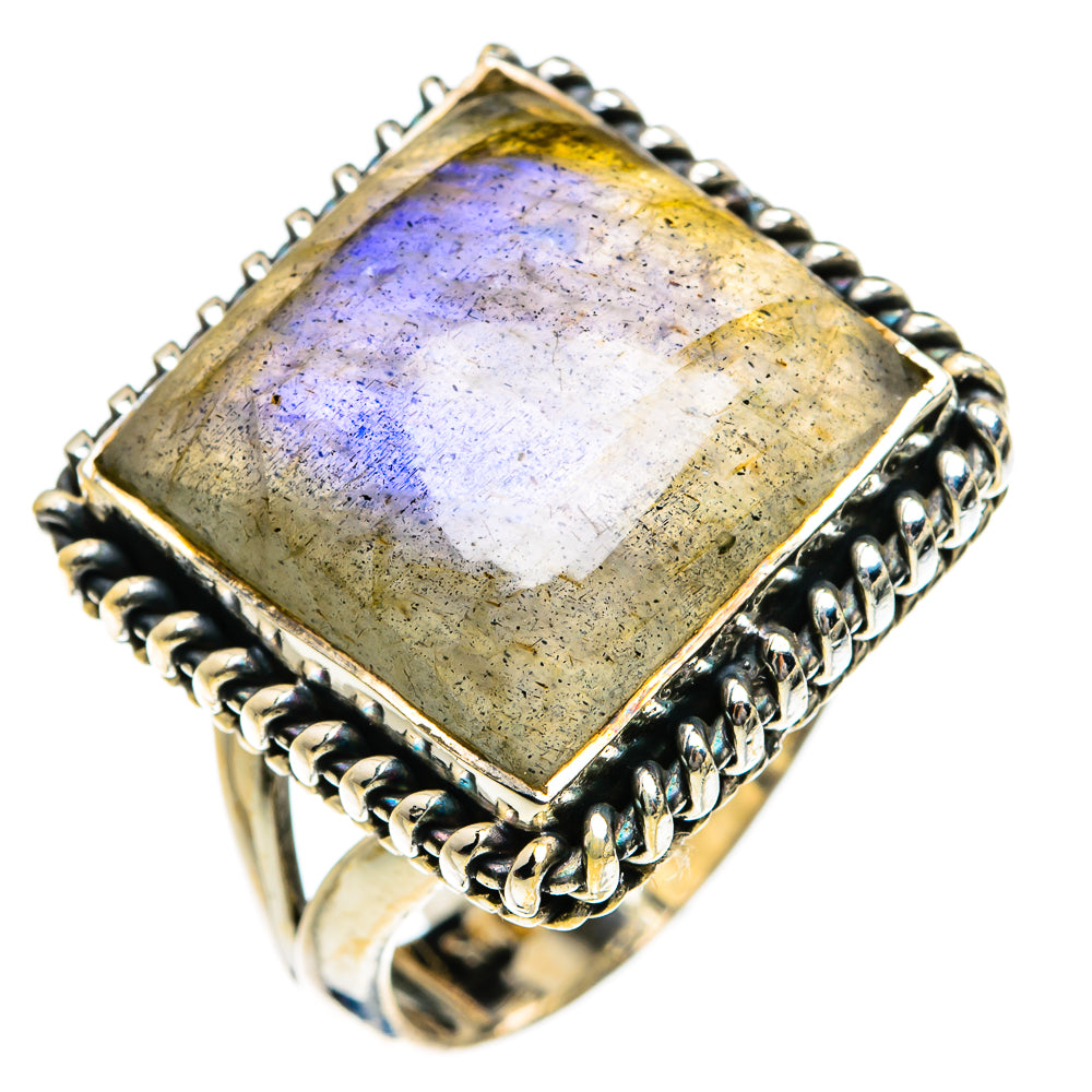 Labradorite Rings handcrafted by Ana Silver Co - RING80776