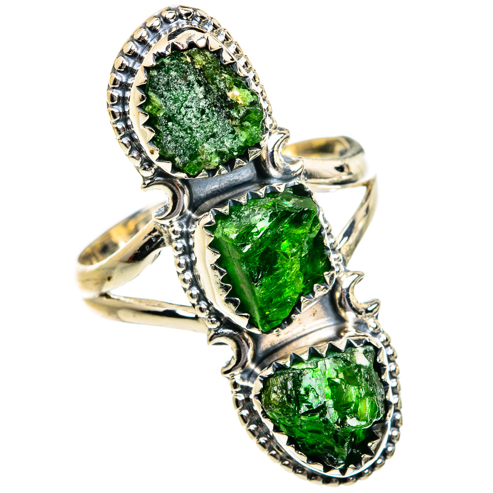 Chrome Diopside Rings handcrafted by Ana Silver Co - RING80781