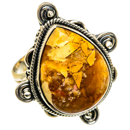 Brecciated Mookaite Rings handcrafted by Ana Silver Co - RING80788