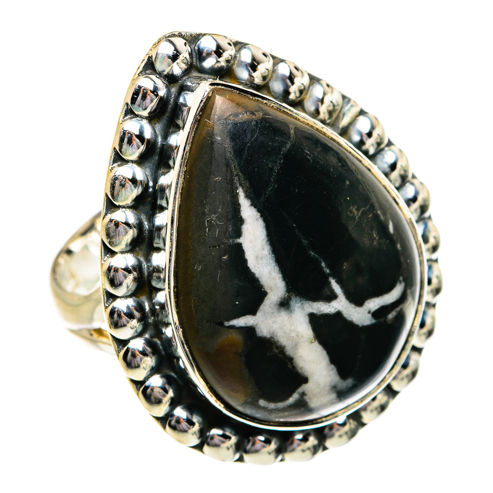 Septarian Geode Rings handcrafted by Ana Silver Co - RING80797 - Photo 2