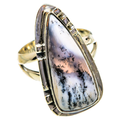 Dendritic Opal Rings handcrafted by Ana Silver Co - RING80801