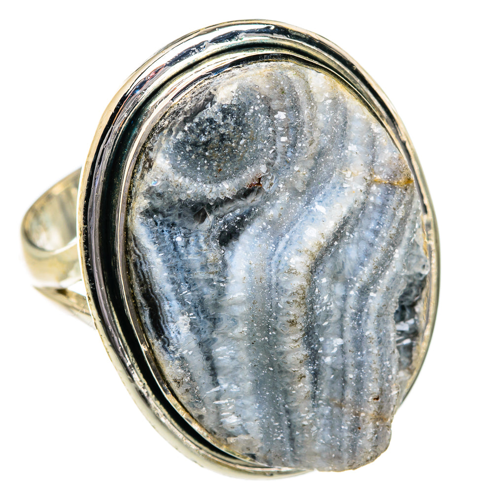 Desert Druzy Rings handcrafted by Ana Silver Co - RING80804
