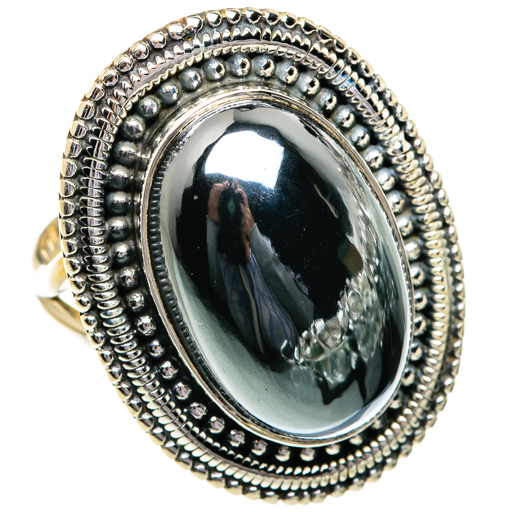 Hematite Rings handcrafted by Ana Silver Co - RING80805