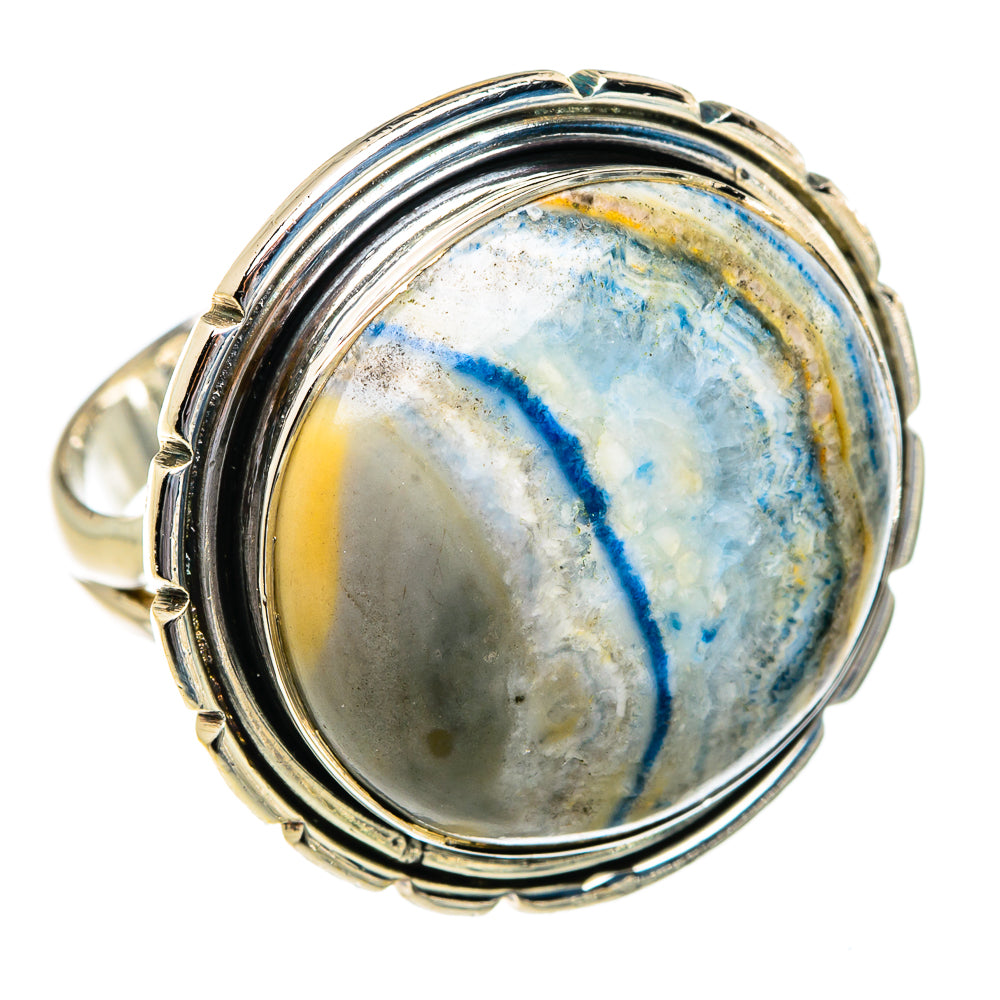 Blue Scheelite Rings handcrafted by Ana Silver Co - RING80813