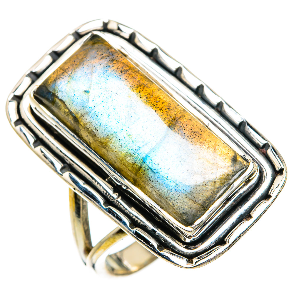 Labradorite Rings handcrafted by Ana Silver Co - RING80814