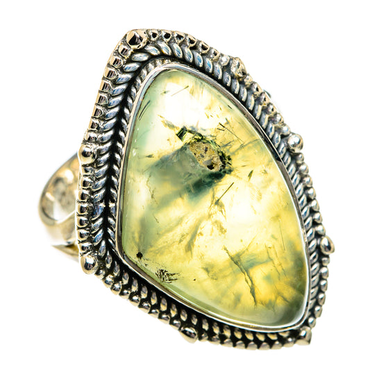 Prehnite Rings handcrafted by Ana Silver Co - RING80816