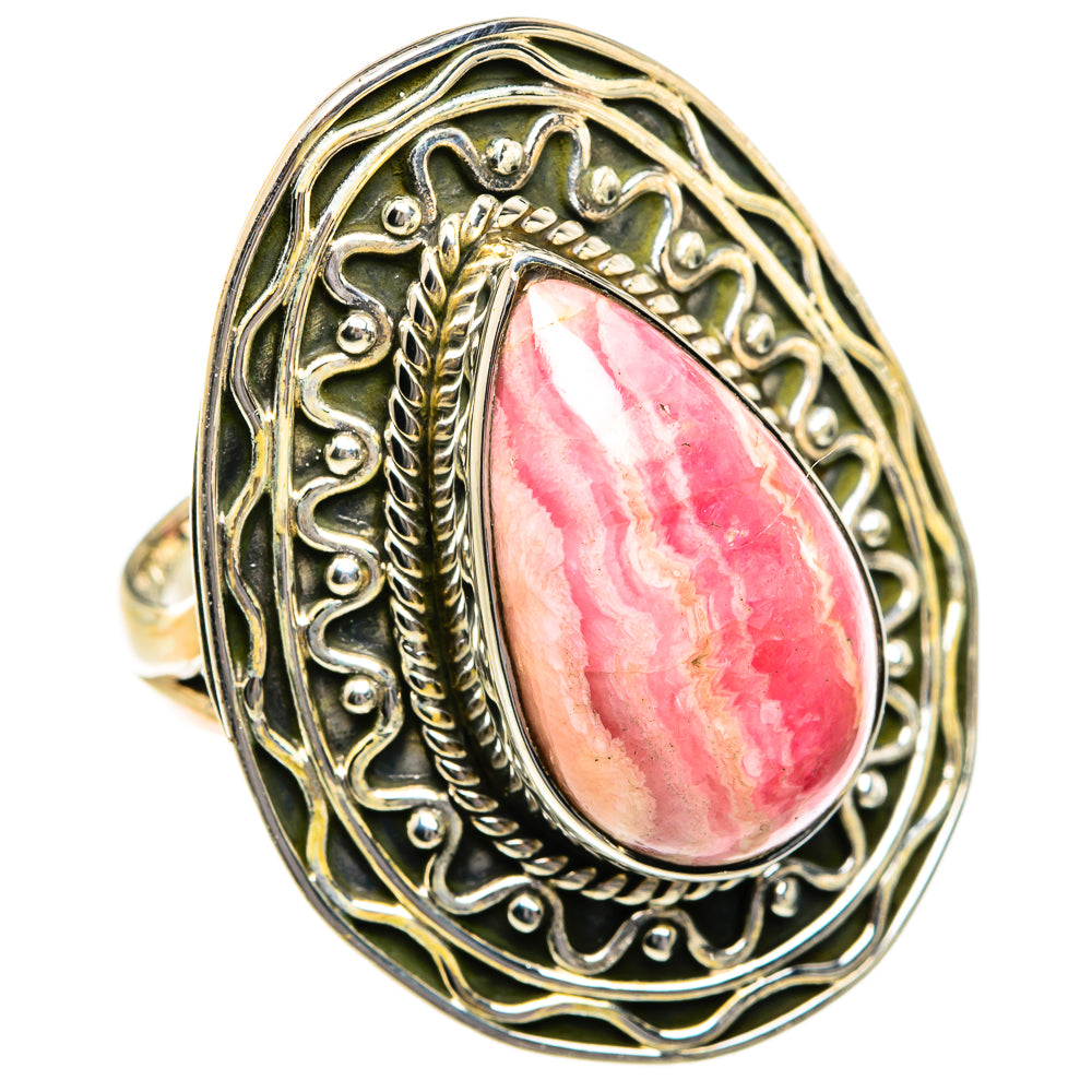 Rhodochrosite Rings handcrafted by Ana Silver Co - RING80827