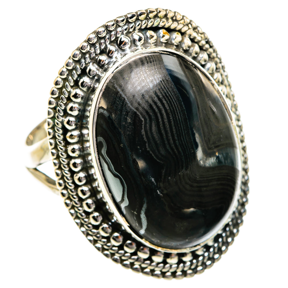 Psilomelane Rings handcrafted by Ana Silver Co - RING80834