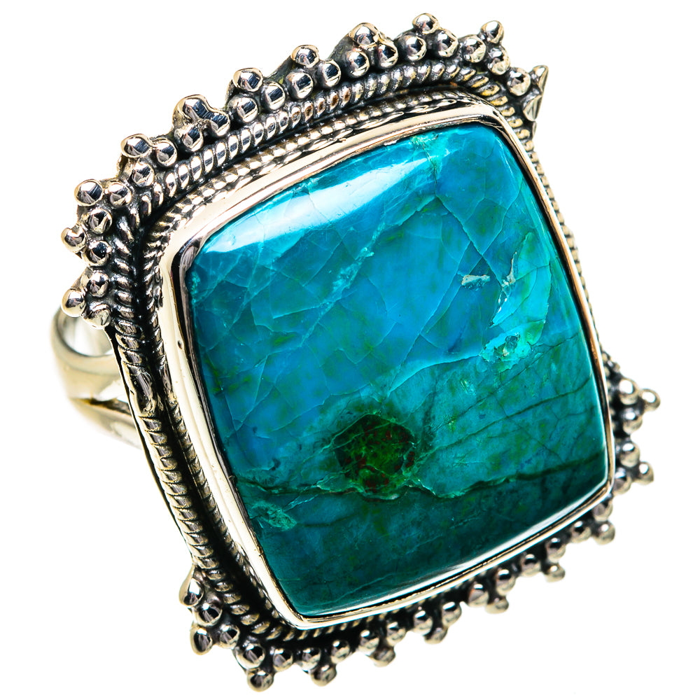 Chrysocolla Rings handcrafted by Ana Silver Co - RING80844