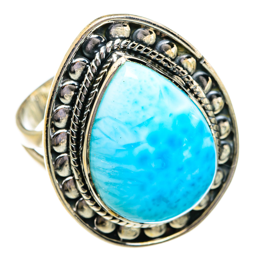 Larimar Rings handcrafted by Ana Silver Co - RING80847