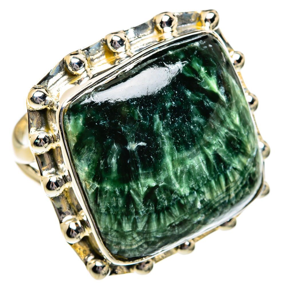 Seraphinite Rings handcrafted by Ana Silver Co - RING80850