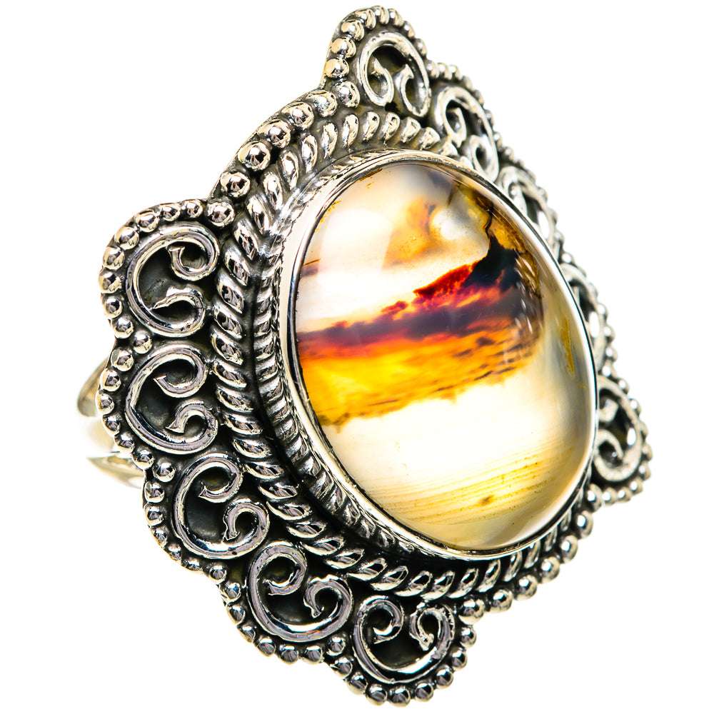 Montana Agate Rings handcrafted by Ana Silver Co - RING80858
