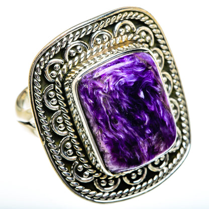 Charoite Rings handcrafted by Ana Silver Co - RING80861