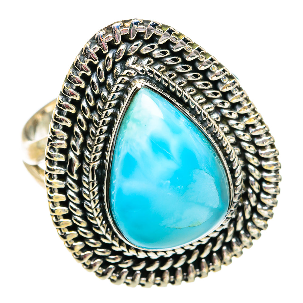 Larimar Rings handcrafted by Ana Silver Co - RING80876