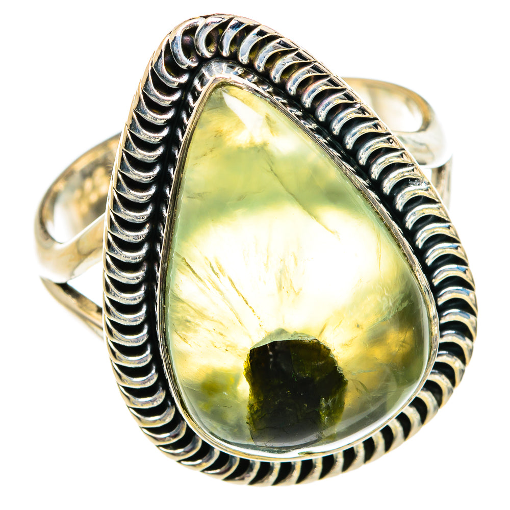 Prehnite Rings handcrafted by Ana Silver Co - RING80878