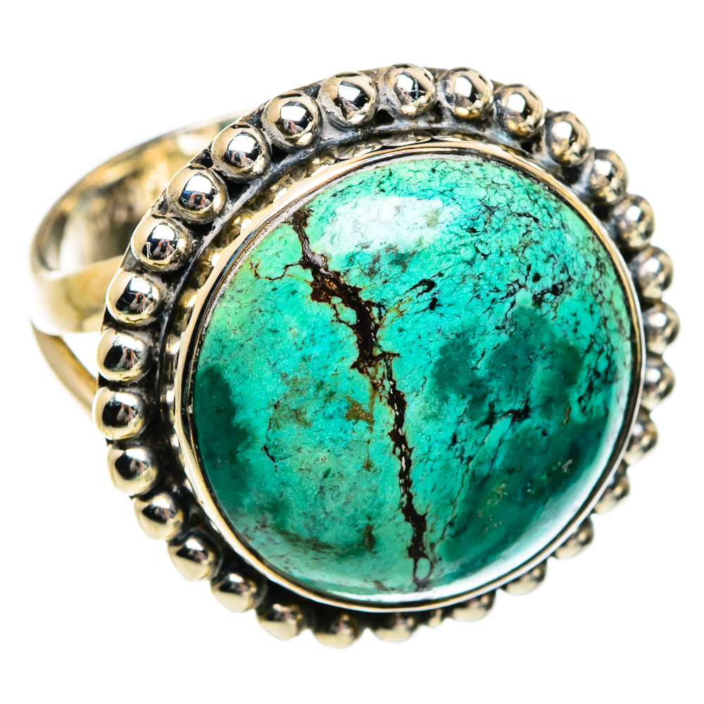 Tibetan Turquoise Rings handcrafted by Ana Silver Co - RING80879