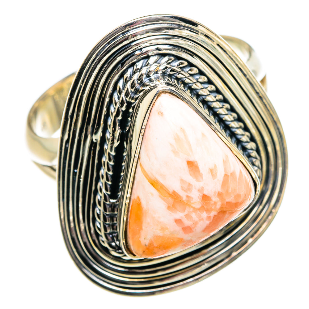 Scolecite Rings handcrafted by Ana Silver Co - RING80883