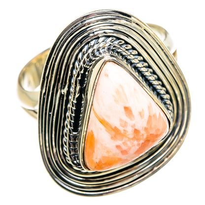Scolecite Rings handcrafted by Ana Silver Co - RING80883