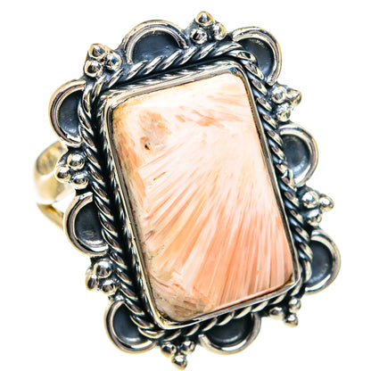 Scolecite Rings handcrafted by Ana Silver Co - RING80884
