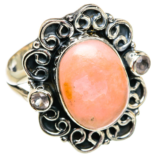 Pink Opal Rings handcrafted by Ana Silver Co - RING80885