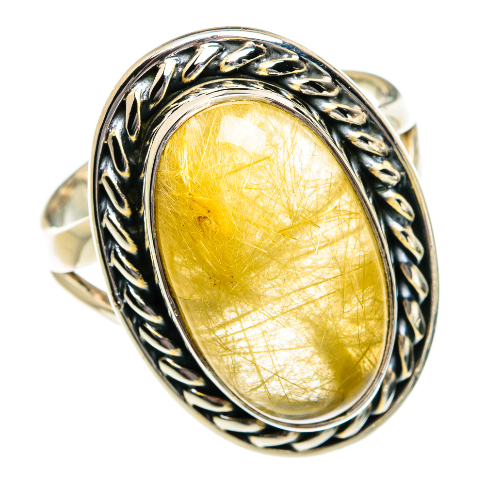 Rutilated Quartz Rings handcrafted by Ana Silver Co - RING80891