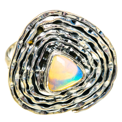 Ethiopian Opal Rings handcrafted by Ana Silver Co - RING80904