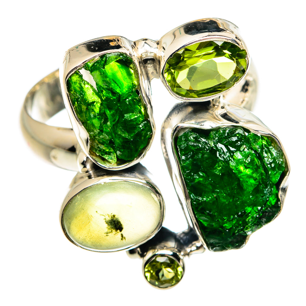 Chrome Diopside Rings handcrafted by Ana Silver Co - RING80914