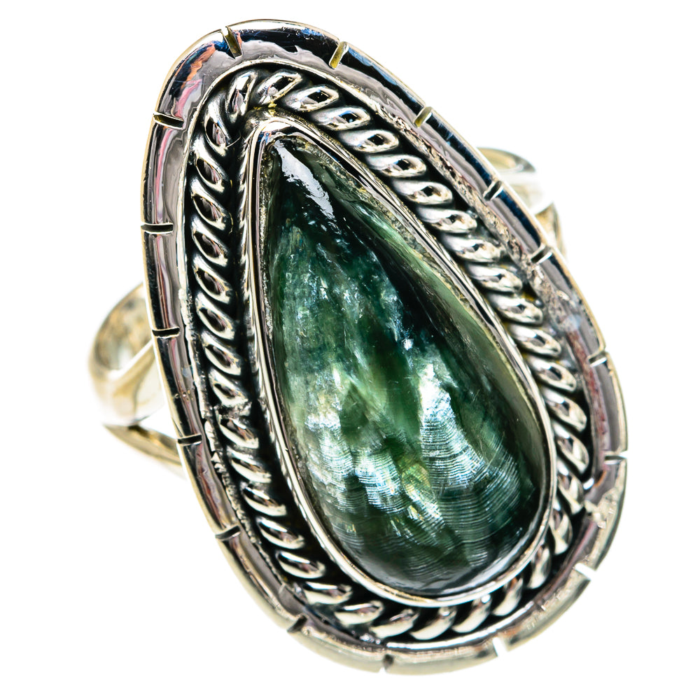 Seraphinite Rings handcrafted by Ana Silver Co - RING80917