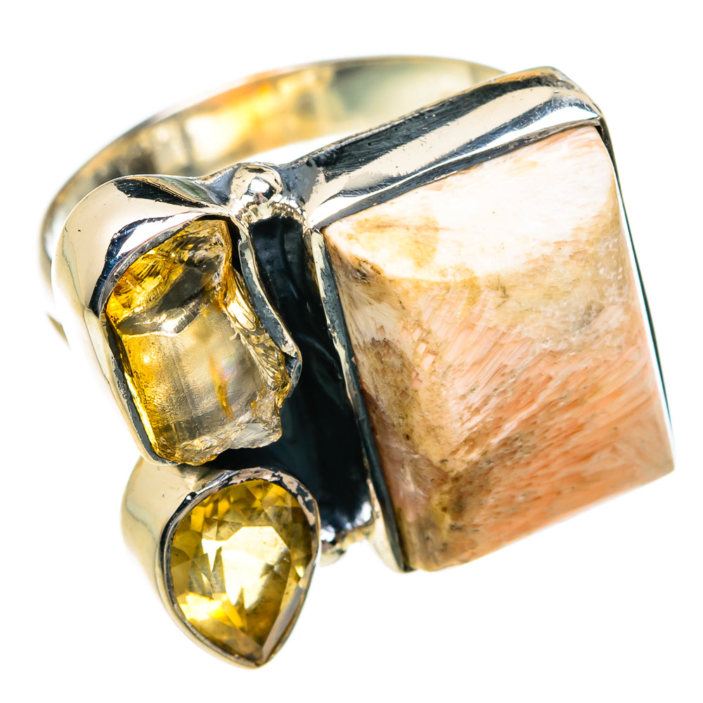Scolecite Rings handcrafted by Ana Silver Co - RING80921
