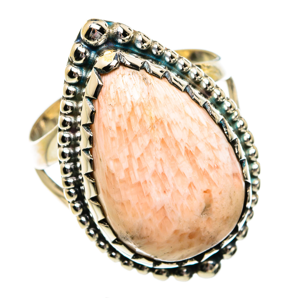 Scolecite Rings handcrafted by Ana Silver Co - RING80923