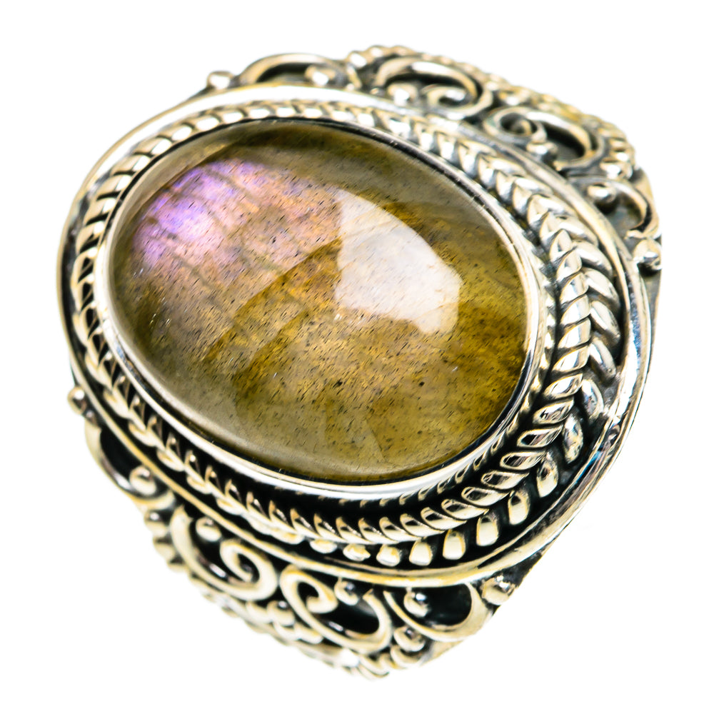 Labradorite Rings handcrafted by Ana Silver Co - RING80927